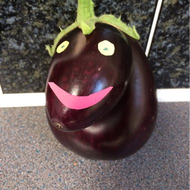 Aubergine 'Pinstripe'